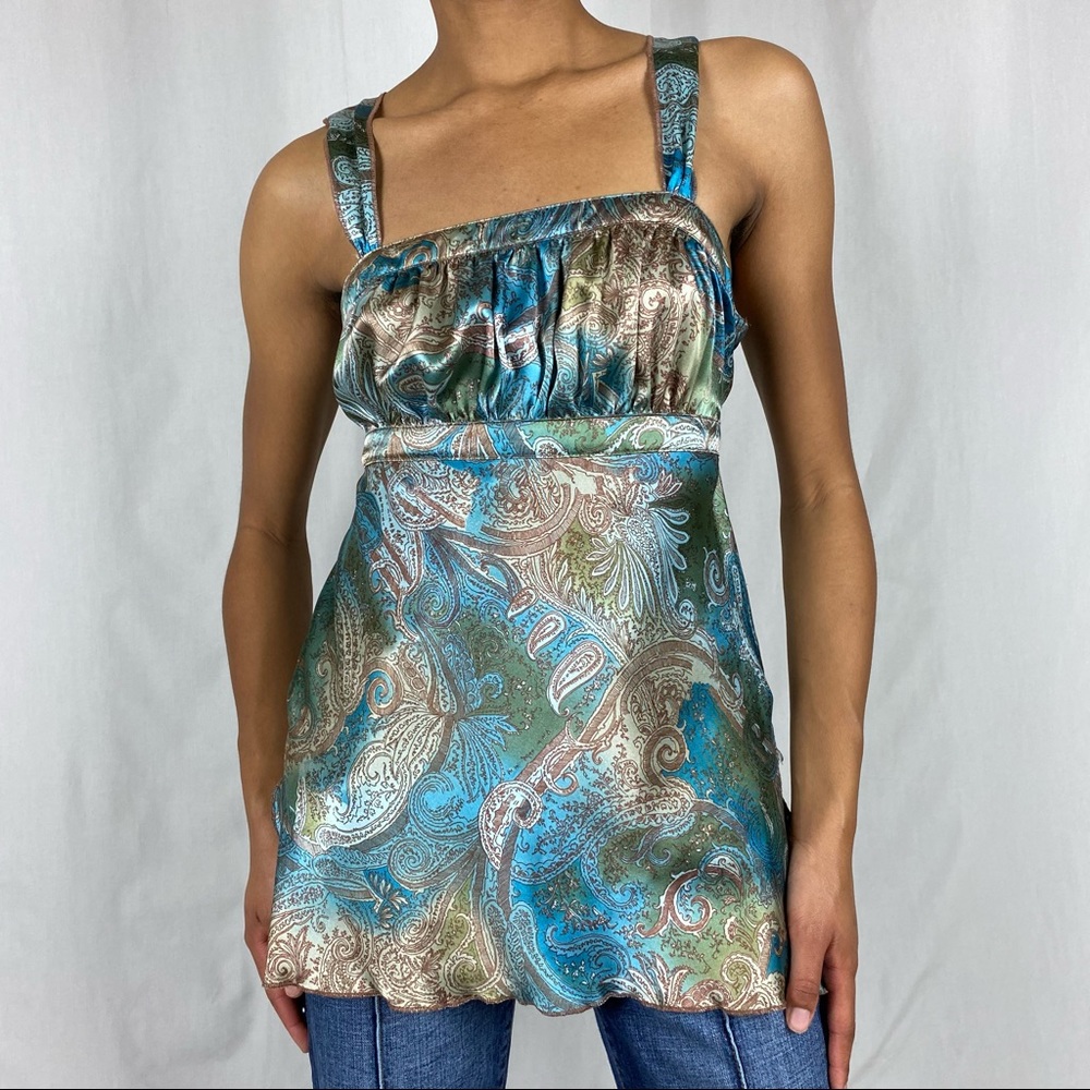 Self Esteem Y2K Paisley Tank Top Sz M